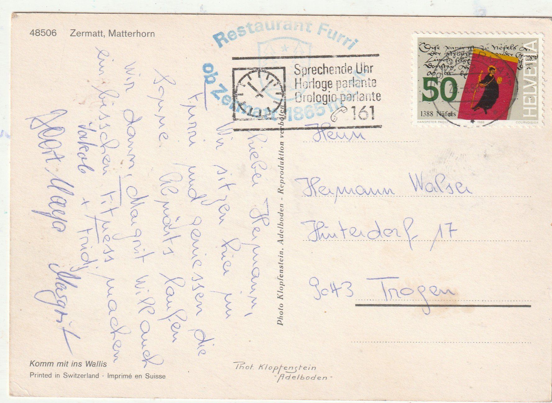 Cartes postales: Zermatt Matterhorn – D'occasion à Lumbrein par made02 1