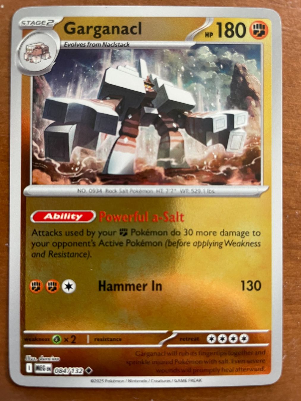 Pokémon Carte collezionabili: Pokemon Garganacl Reverse (Versand gratis) – Nuovo (secondo la descrizione) da Chur venduto da Angerson