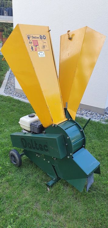 Häcksler 6,5PS Benzin - Zerkleinert Äste Bis 80mm Durchmesser