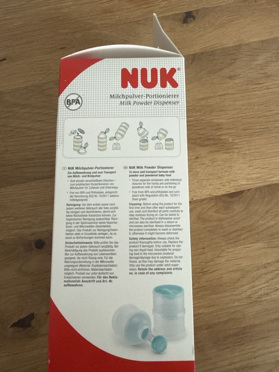 Recipients et similaires: NUK Milchpulver Portionierer neu – Neuf avec emballage d'origine à Obernau par HRH_Jenni 1