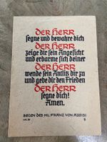 Franz Assisi Segen Andachtsbild der Herr segne dich Amen