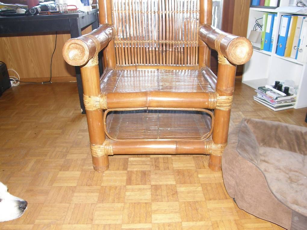 Stühle: Stuhl aus Bambus massiv – Gebraucht aus Stans von Federico100