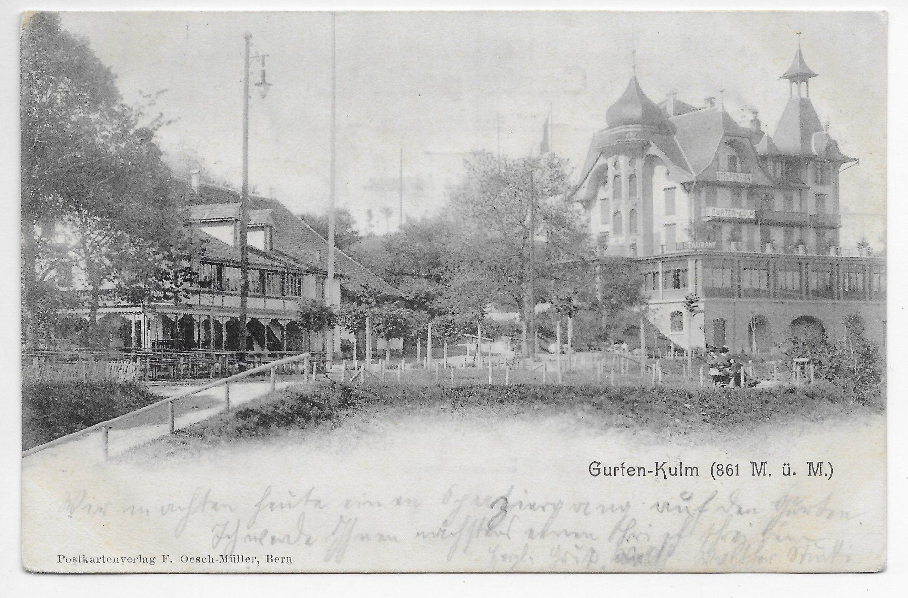 Cartoline postali: Gurten-Kulm um 1903 – Usato da Hefenhofen venduto da Richsalz