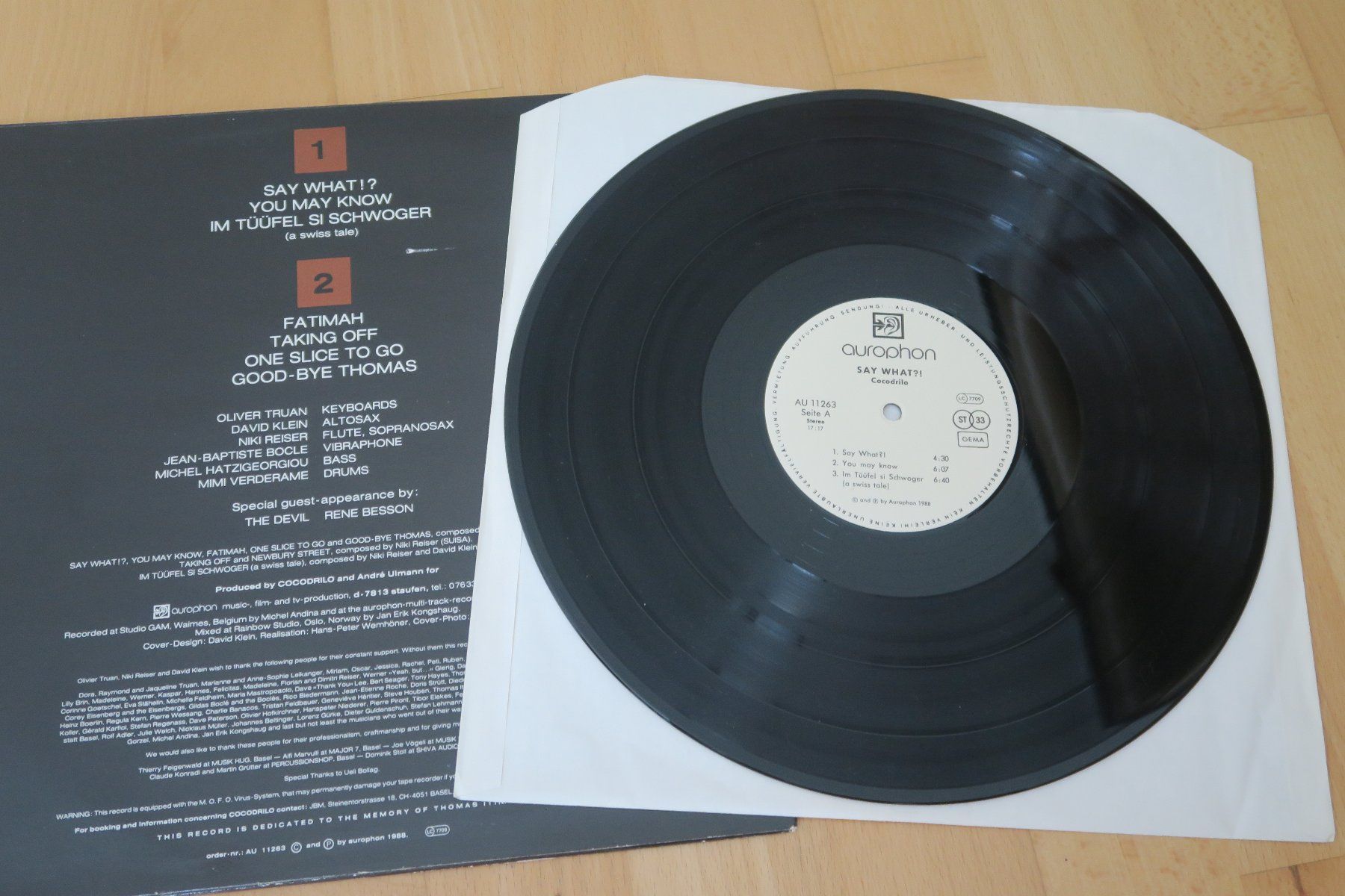 Dischi in vinile: Cocodrilo – Say What !? – Usato da Thun venduto da Karibu70 2