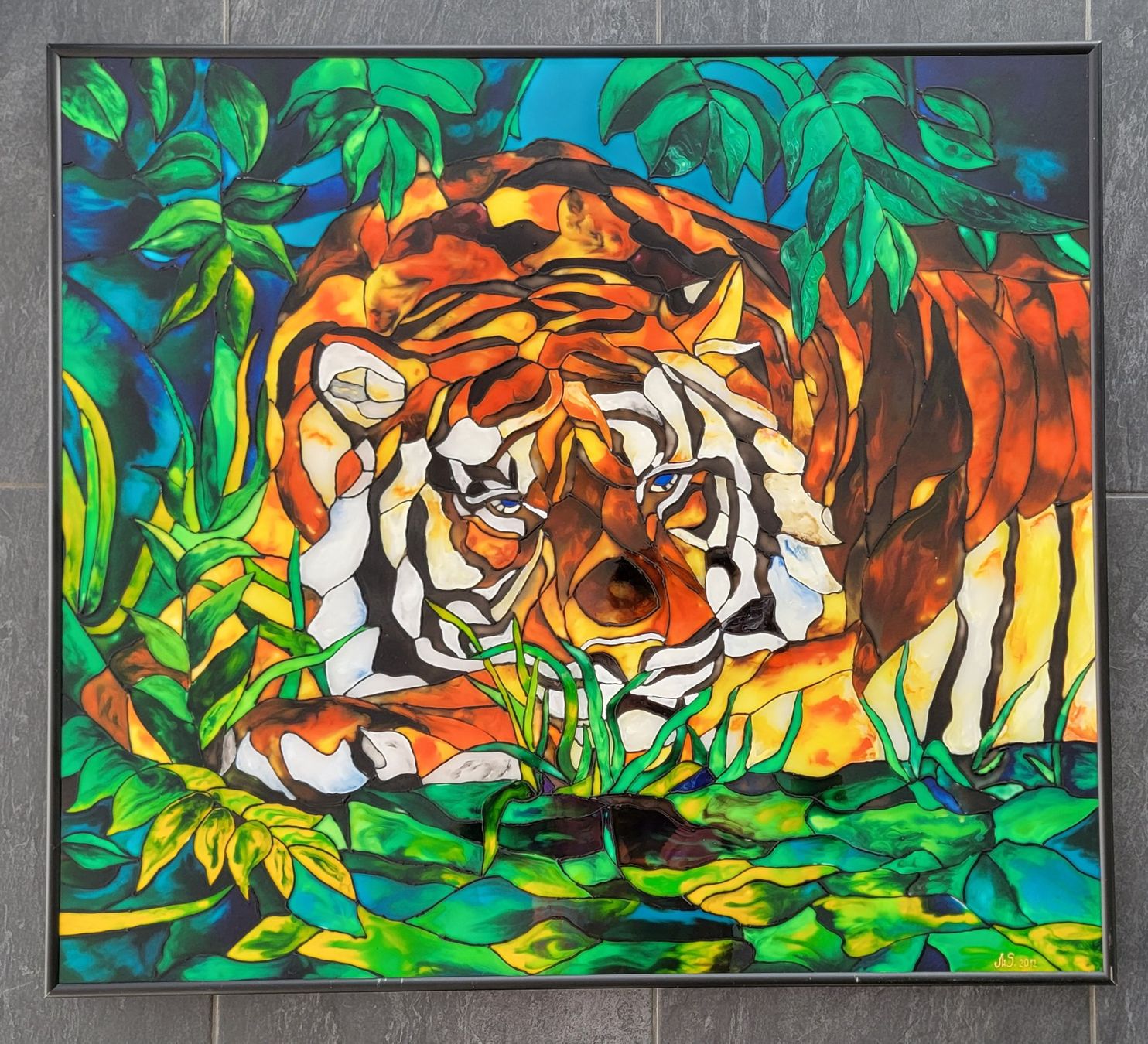 Foto & Immagini: 🐅🌿Wandbild Tiger – Usato da Gelterfingen venduto da Spade88