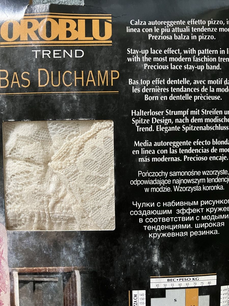 Calze & Collant: Oroblu Trend Bas Duchamp, halterlose Strümpfe, Gr. M – Nuovo e nell'imballaggio originale da Oberrüti venduto da Jomaru 1