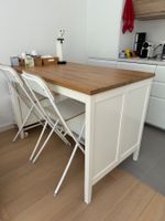 IKEA TORNVIKEN – Îlot de cuisine avec plan de travail en chê
