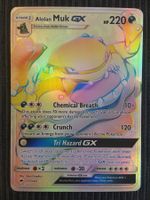 Pokemon Muk GX Rainbow Burning Shadows near Mint