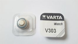 Knopfzelle V303/SR44, Silber-Oxid, Varta
