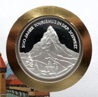 Numisbrief 200 Jahre Tourismus Schweiz mit Silbermedallie