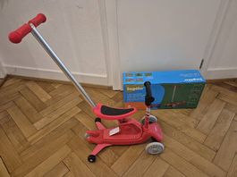 4-in-1 Kleinkinder Scooter, mit höhenverstellbarem Sattel