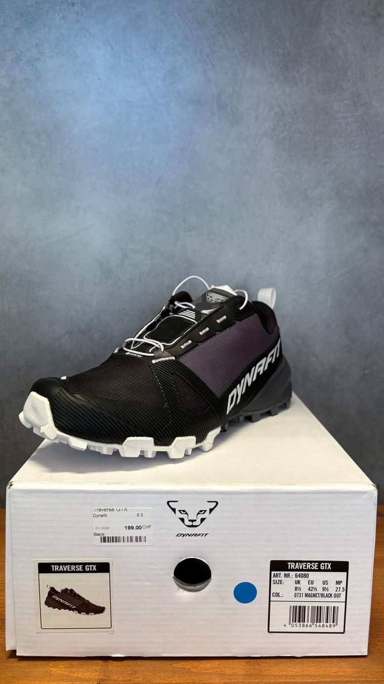 Dynafit Scarpe da uomo: Dynafit traverse GTX EU :42.5 UK :8.5 – Nuovo e nell'imballaggio originale da Nyon venduto da sseebb1260