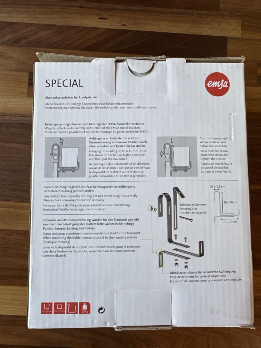 Eisenwaren: Blumenkastenhalter – Neu und originalverpackt aus Schnottwil von mic_d27v 1