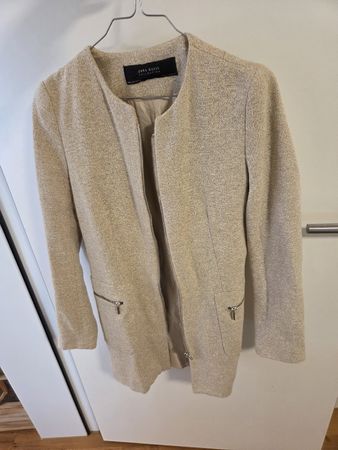 Mantel Zara Basic beige, Grösse M entspricht eher S