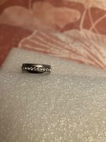 Bandring mit kleinen Zirkonia-Steinchen, Edelstahl, NEU
