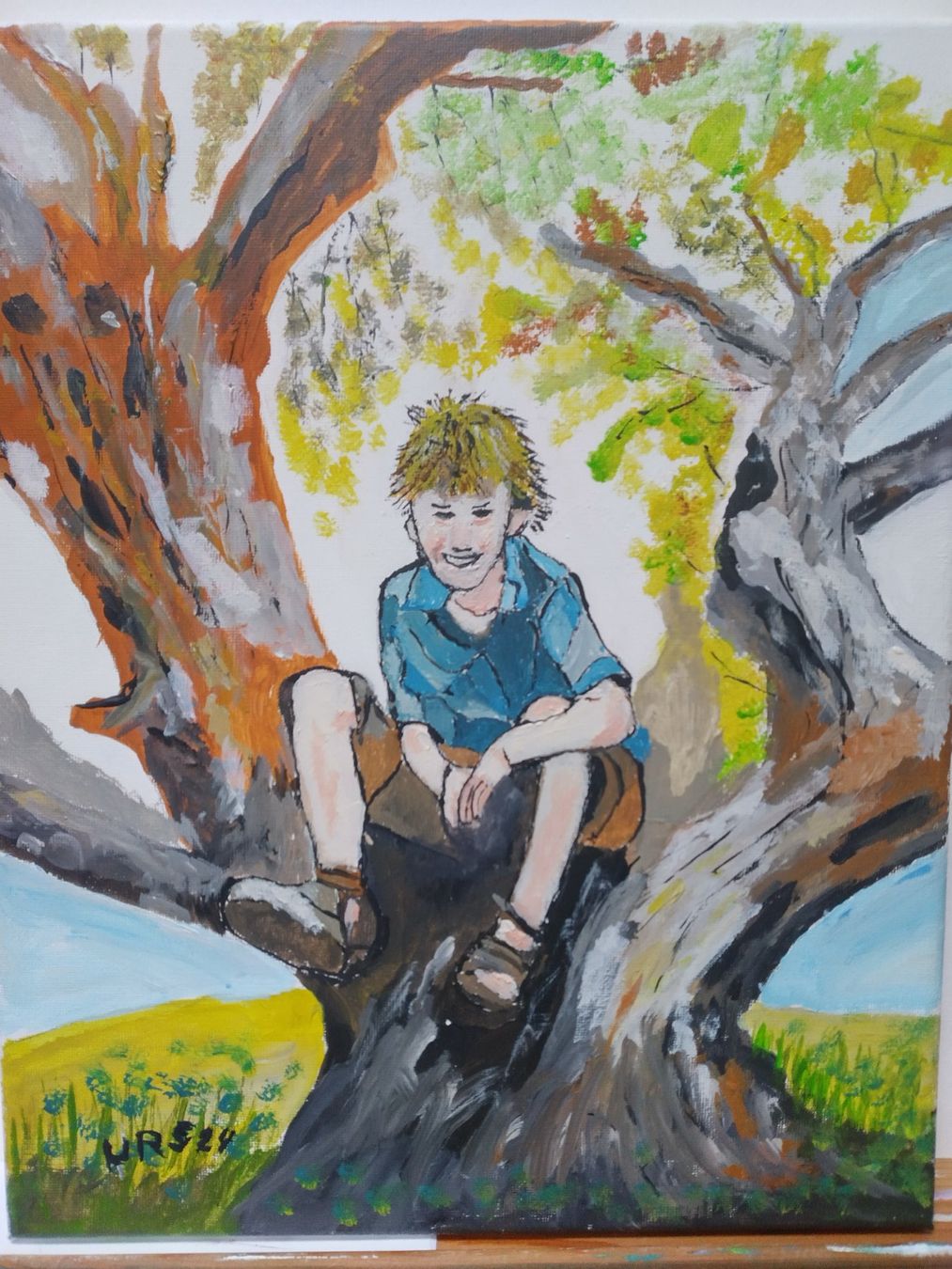 Dipinti: Acrylgemälde 25cmx30cm Keilrahmen – Usato da Heimberg venduto da Hoerbi2