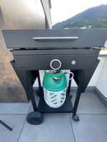 Plancha à gaz Forge Adour avec couvercle et chariot + housse