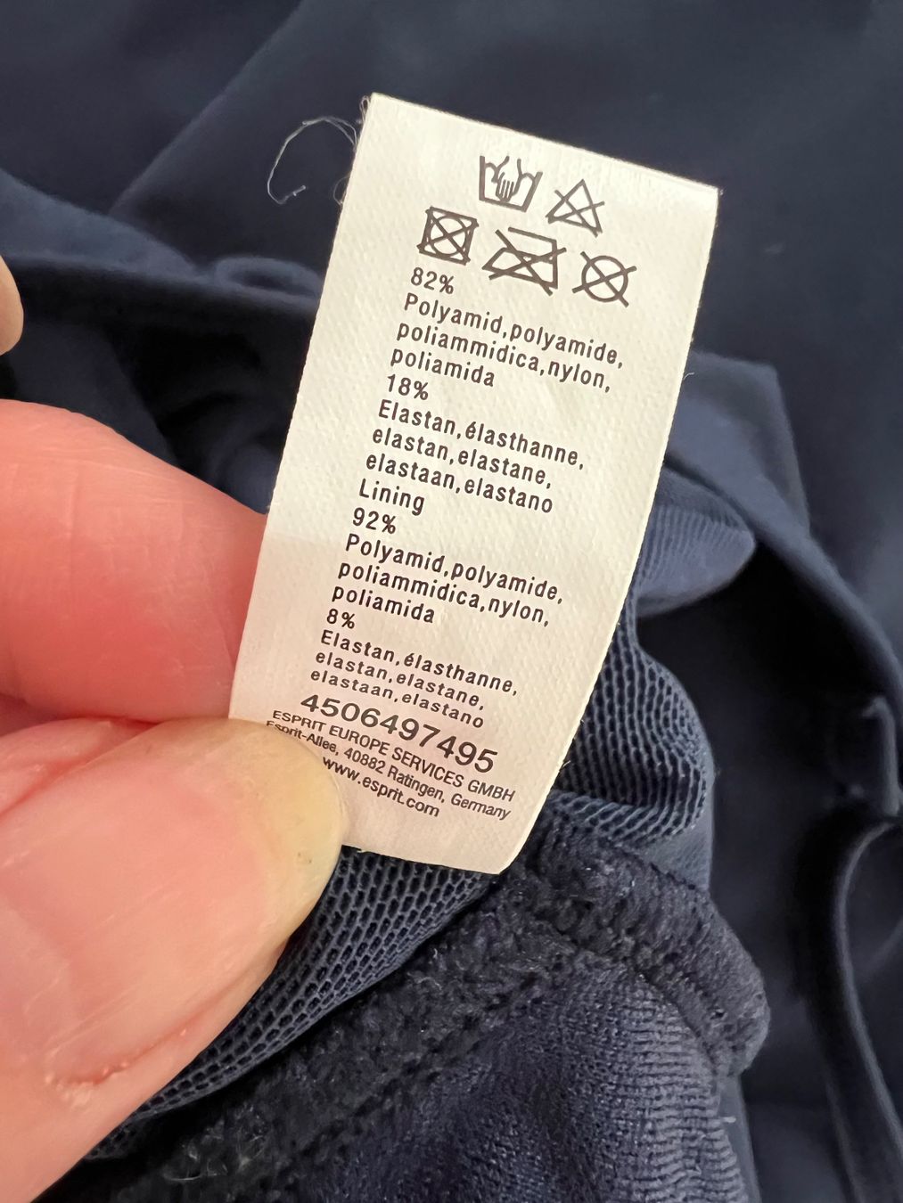 Esprit Costumi da bagno & Bikini: Badeanzug dunkelblau Grösse L Esprit – Nuovo (secondo la descrizione) da Biel/Bienne venduto da Girasole232 4