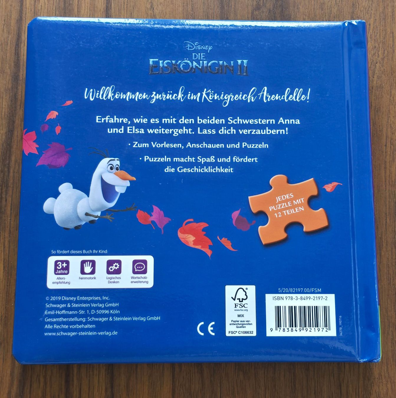 Libri: Puzzlebuch "Die Eiskönigin 2" mit 5 Puzzles – Usato da Kloten venduto da xenia-ainex 1