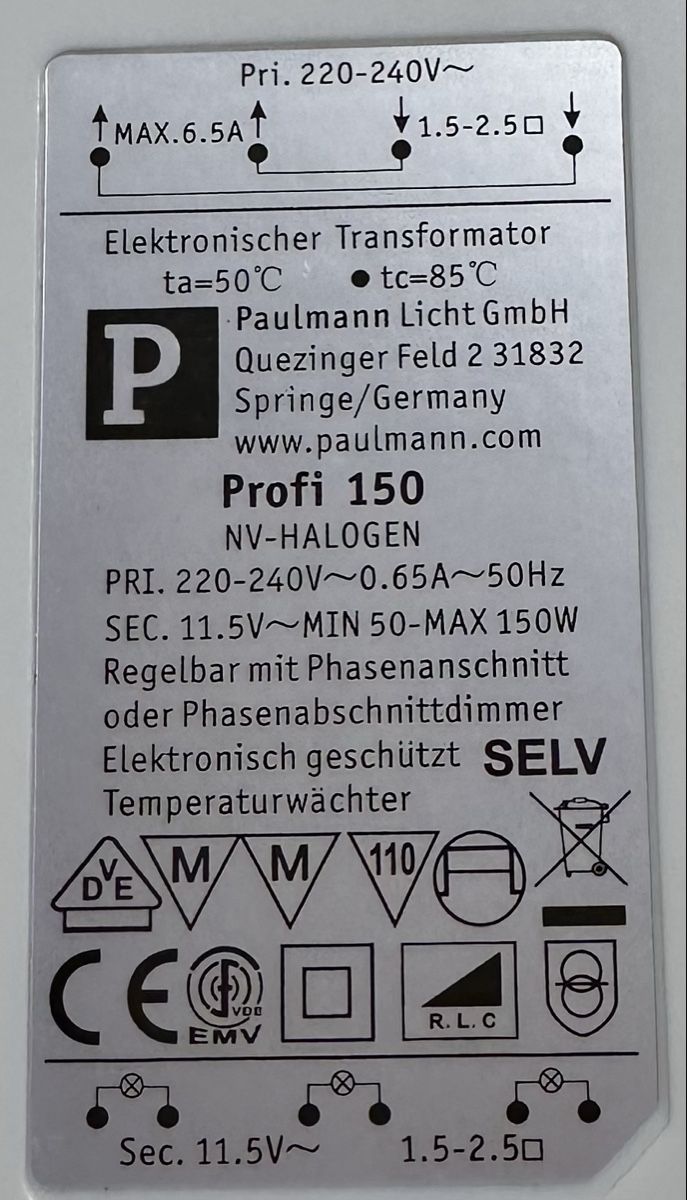 Paulmann Lampen: 7 X LED Spots inkl. Trafo max. 150 Watt – Gebraucht aus Wil ZH von autio 1