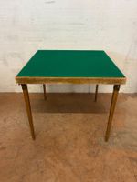 Spiel-/ Campingtisch Holz mit grünem Filz zusammenklappbar