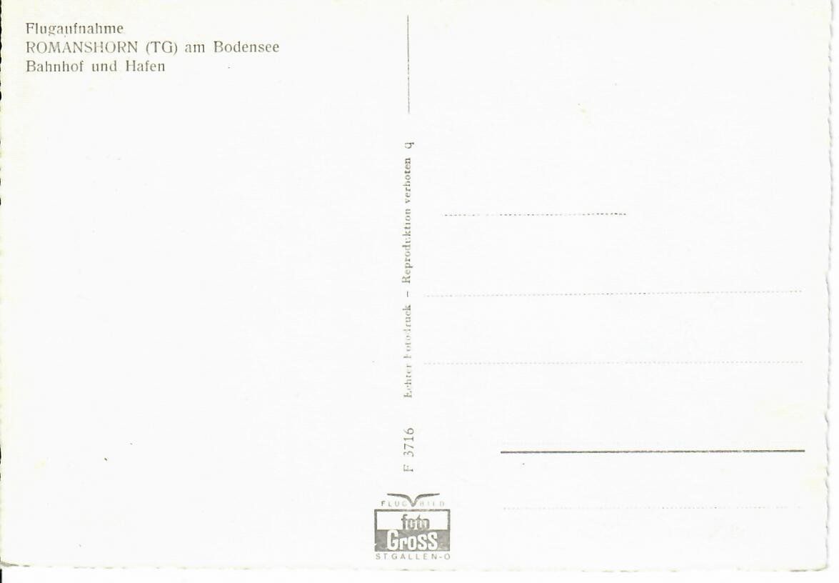 Cartoline postali: Flugaufnahme Romanshorn – Usato da Hochdorf venduto da Ziegel-16 1