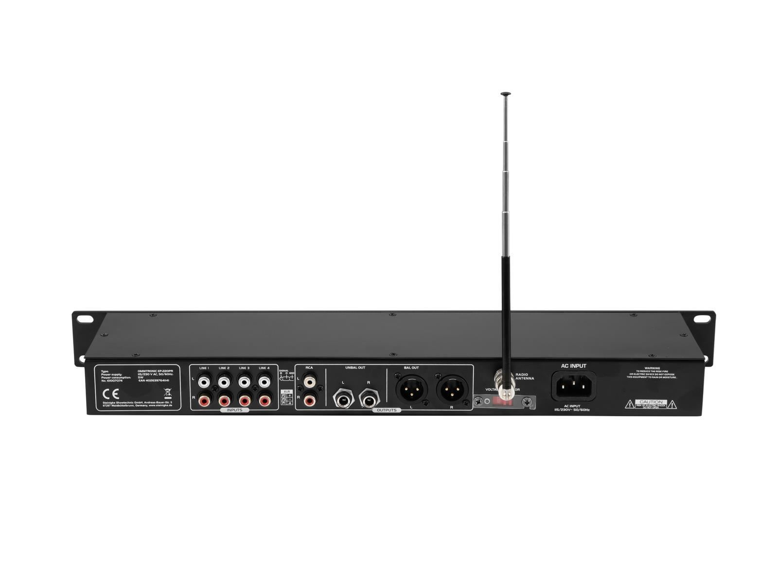 Amplificatori: OMNITRONIC EP-220PR Vorverstärker – Nuovo e nell'imballaggio originale da Däniken SO venduto da Profog1 2