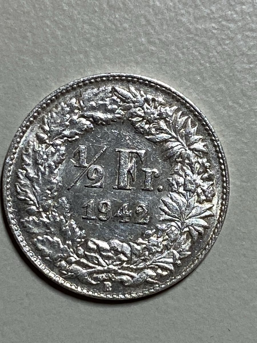 Tutti le monete: Suisse - 50 centimes - 1942 - AG – Usato da Payerne venduto da Mike1682