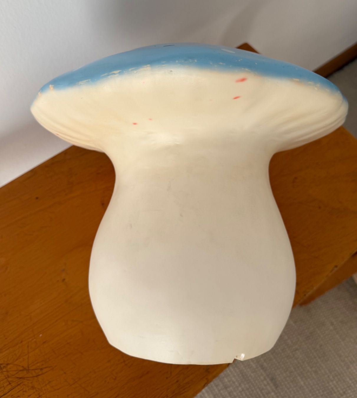 Heico Lampen: Vintage hellblaue Heico Pilzlampe – Gebraucht aus Luzern von Mamutpe 1