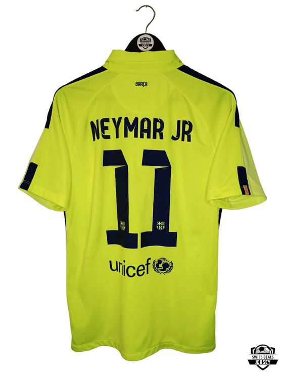 Maillot domicile du FC Barcelone signé par Neymar Jr - 2014-15