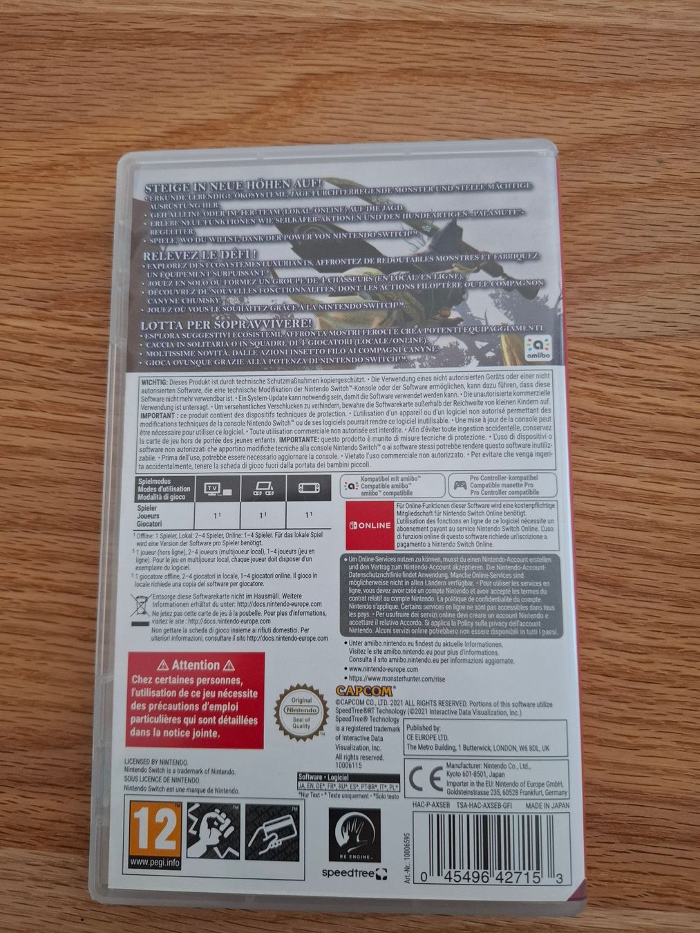 Nintendo Giochi: Nintendo-MONSTER HUNTER RISE – Usato da Sarmenstorf venduto da MAW-23CH 1