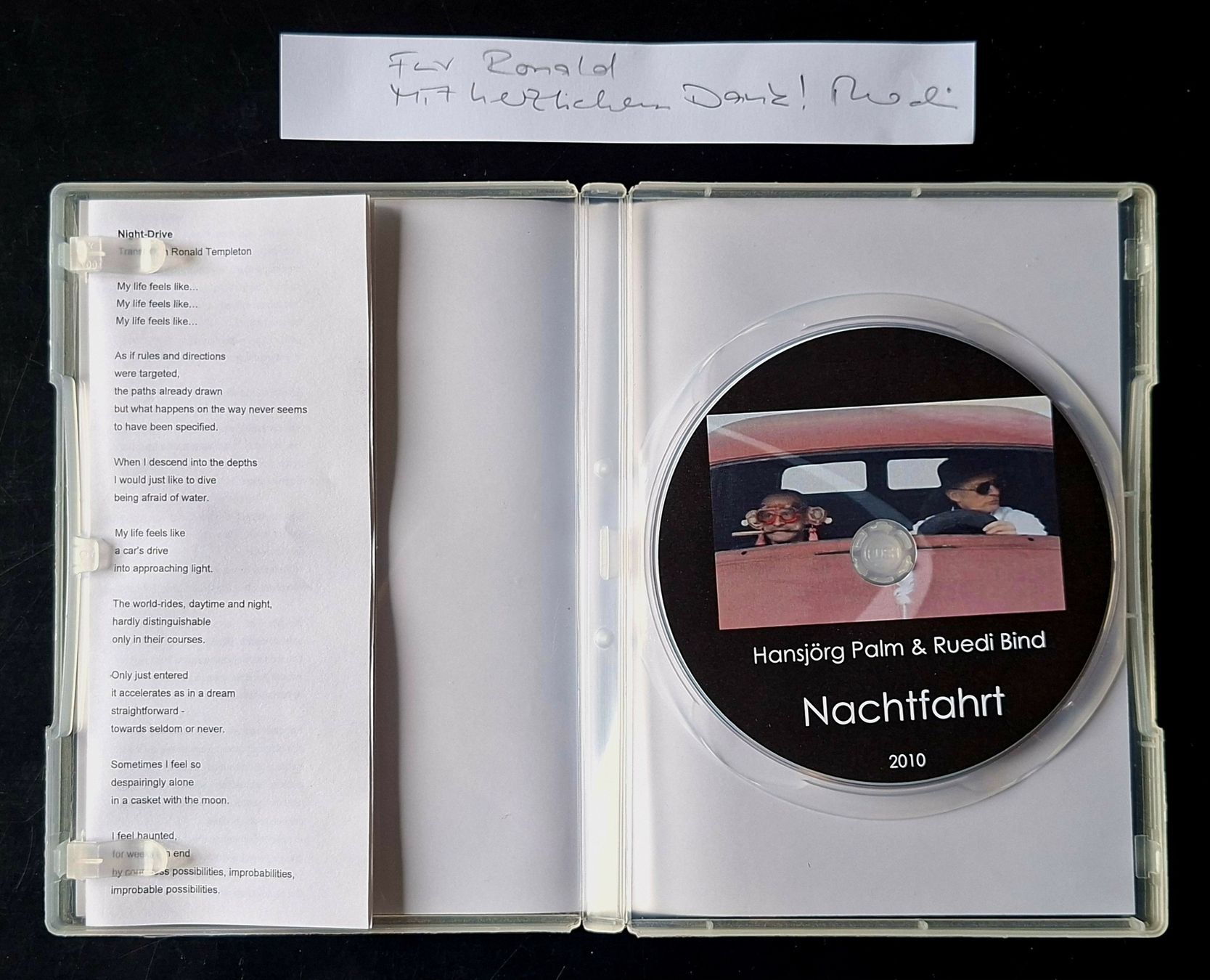 Tutti i DVDs: Nachtfahrt Nightdrive Videopoem 2010  – Usato da Liestal venduto da Abimos 3