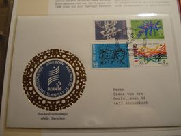 Sonderbrief 1996, 10 Jahre Pro Sport, alle 4 Marken, Sondero