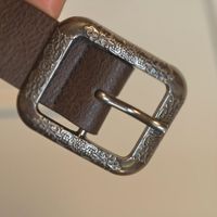Vintage Gürtel Braun Nieten 110 cm Boho Western