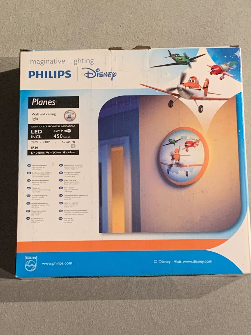 Philips Lampade: Wandlampe Disney Planes von Philips – Usato da Obermumpf venduto da 71donald 3