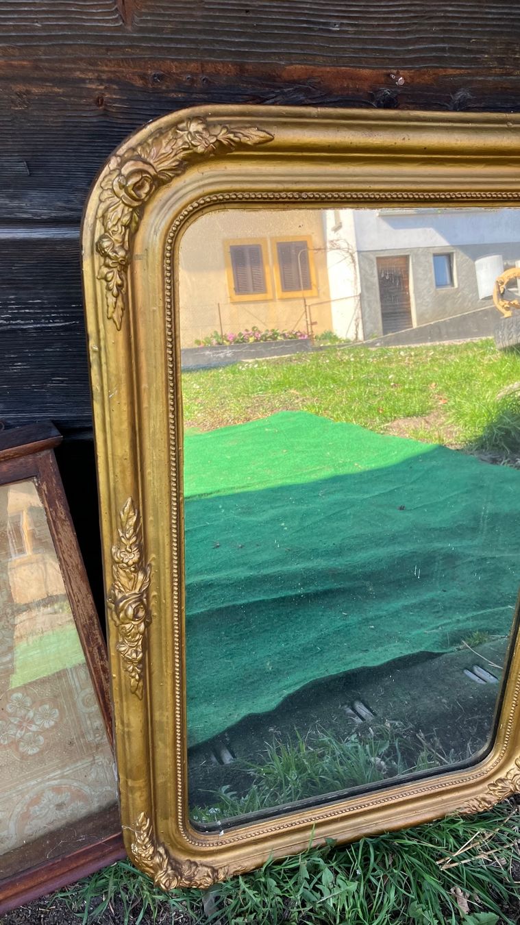 Specchi: Miroir ancien doré ancien – Usato da St-Cierges venduto da LeRegain 2