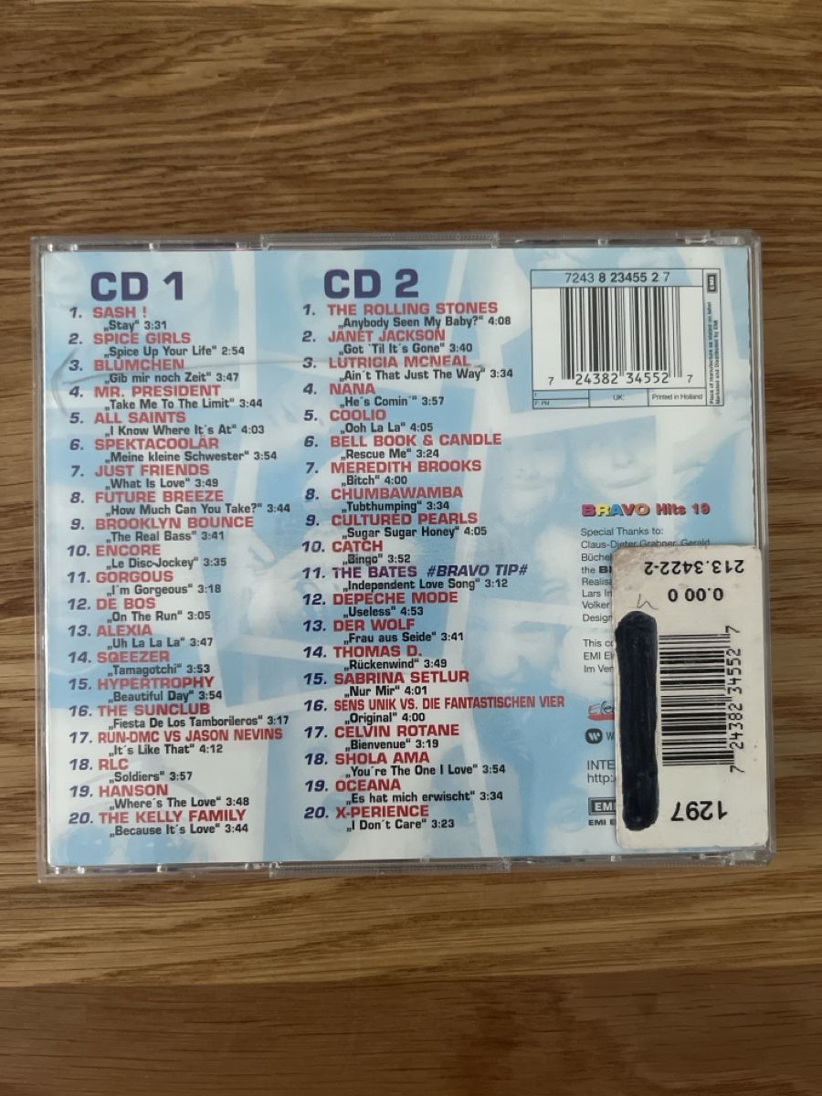 CD: Bravo Hits 19, Doppel CD – Usato da Sursee venduto da abcdxyz 1