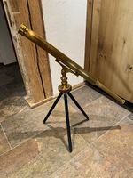 Antikes Messing Teleskop Fernrohr mit Stativ Telescope