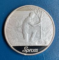 Spross Gedenkmünze, 100 Jahre Spross, 1892-1992, Silber