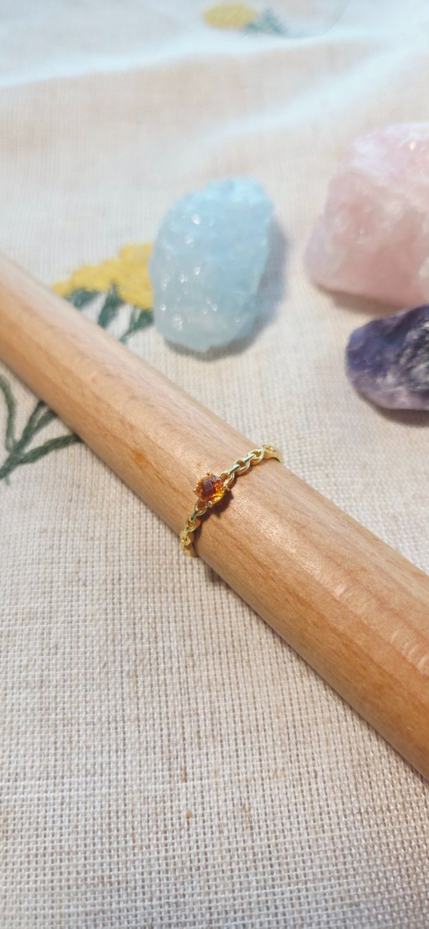 Anelli: NEW - S925 Citrine Ring (Adjustable) – Nuovo (secondo la descrizione) da Zürich venduto da cin_wcf6 4