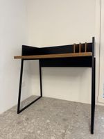 Stylish black and wood desk - modern design