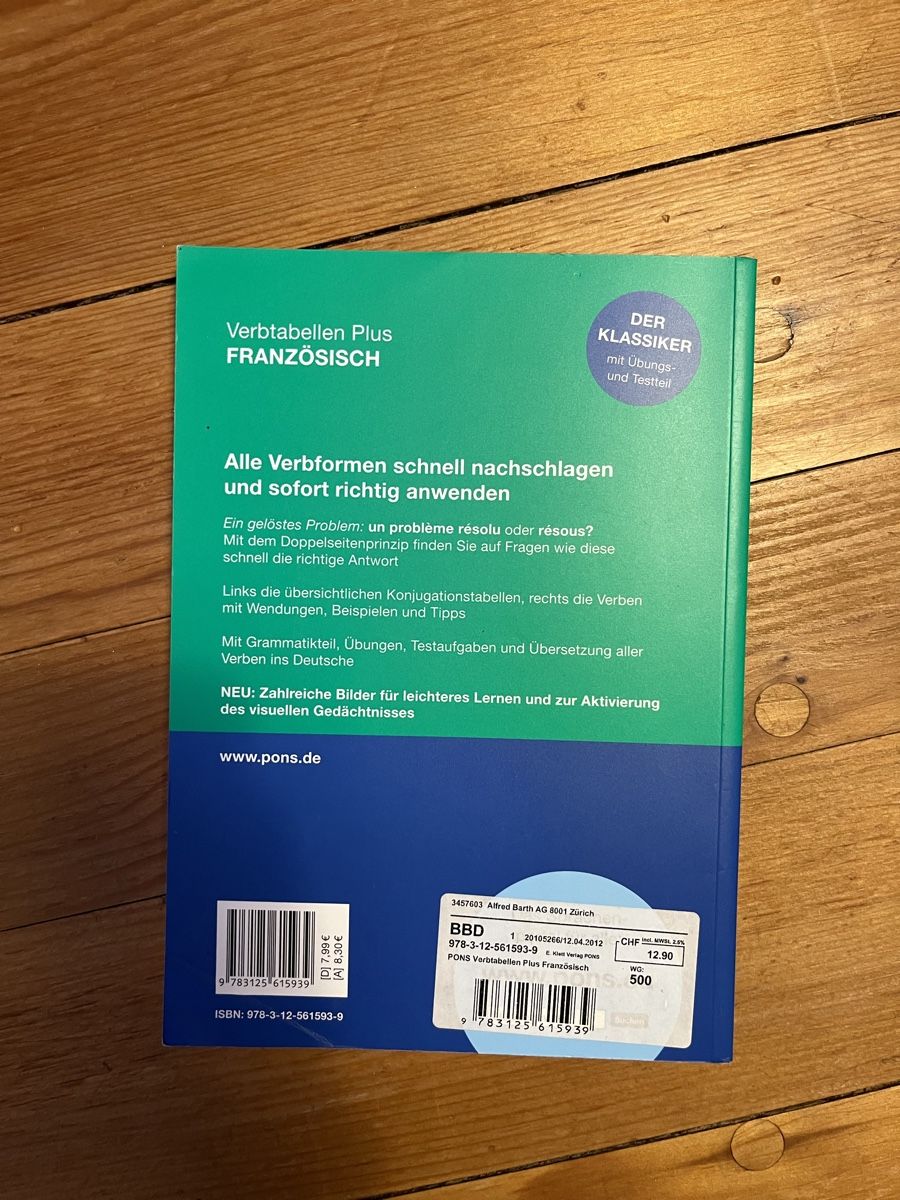 Libri: Verbtabellen Französisch – Nuovo (secondo la descrizione) da Winterthur venduto da Milly_z9 2