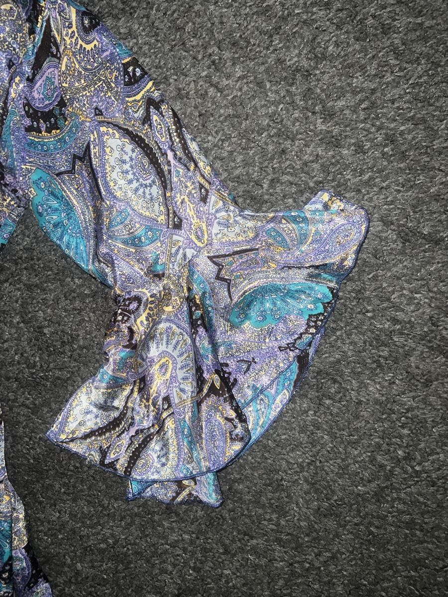 Vestiti: •PAISLEY SEIDE MAXIKLEID GR.S MIT V-AUSSCHNITT• – Nuovo (secondo la descrizione) da Effretikon venduto da Briga.S. 2