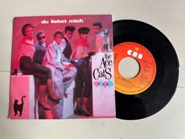 THE ACE CATS tolle Single Du liebst mich Kult Rockabilly 80'