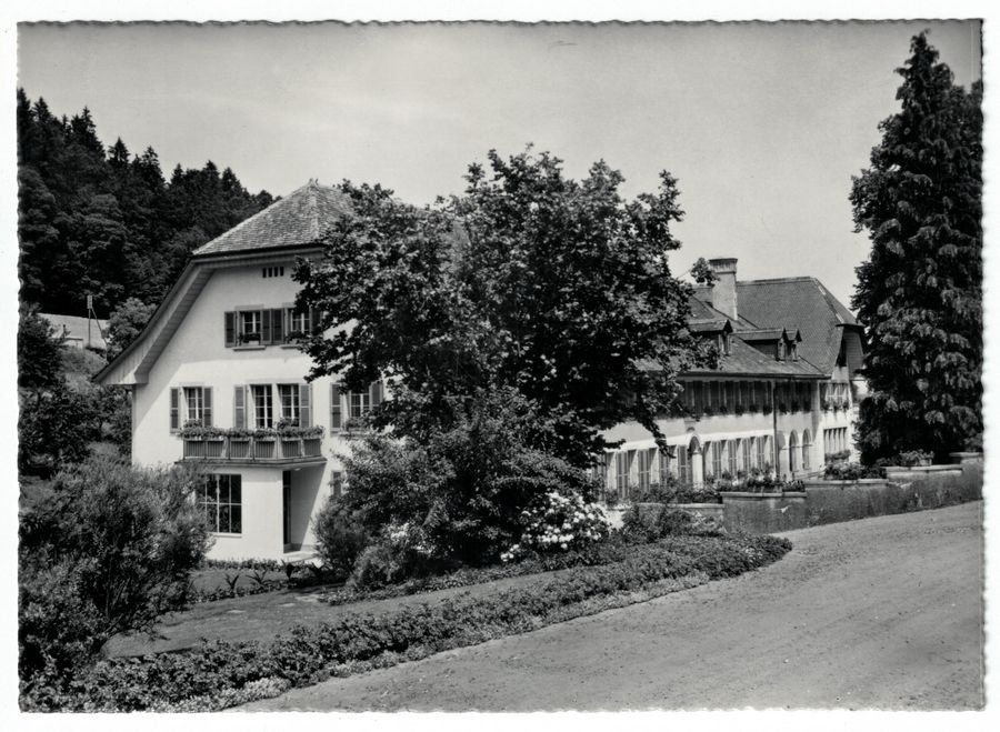 Cartoline postali: Brüttelen, Aebiheim, um 1950 – Usato da Frauenfeld venduto da POML