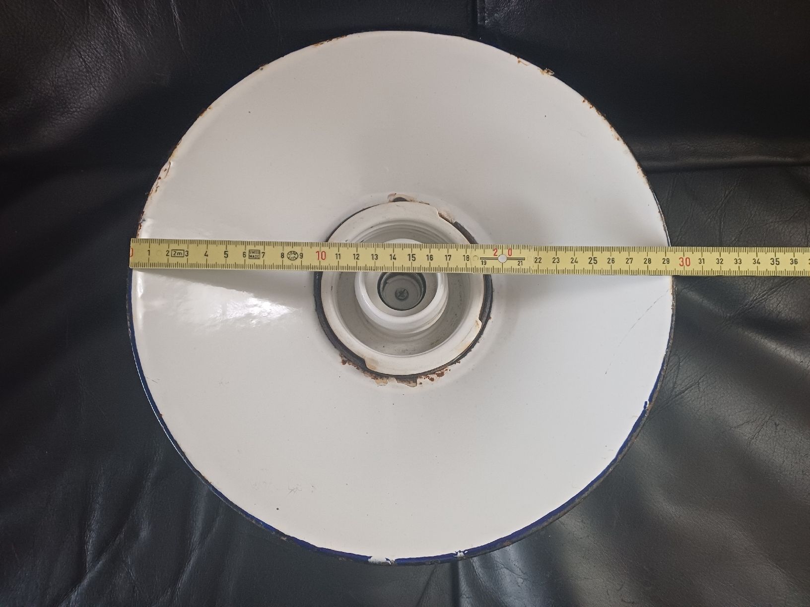 Lampade: Vintage Emaille Lampe Industrielampe Fabriklampe – Usato da Ebersecken venduto da Napf08 4