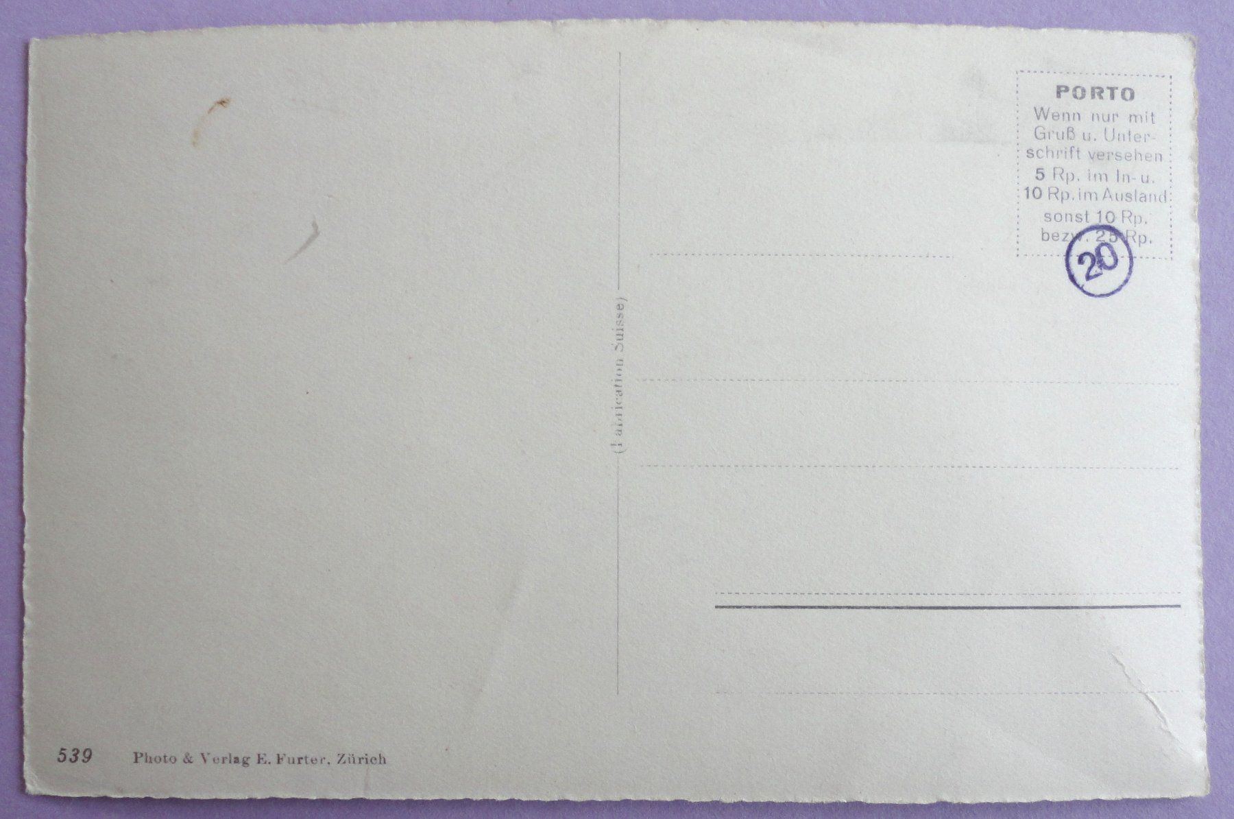 Cartoline postali: Zürich - Utoquai – Usato da Fétigny venduto da Billy2miny 1