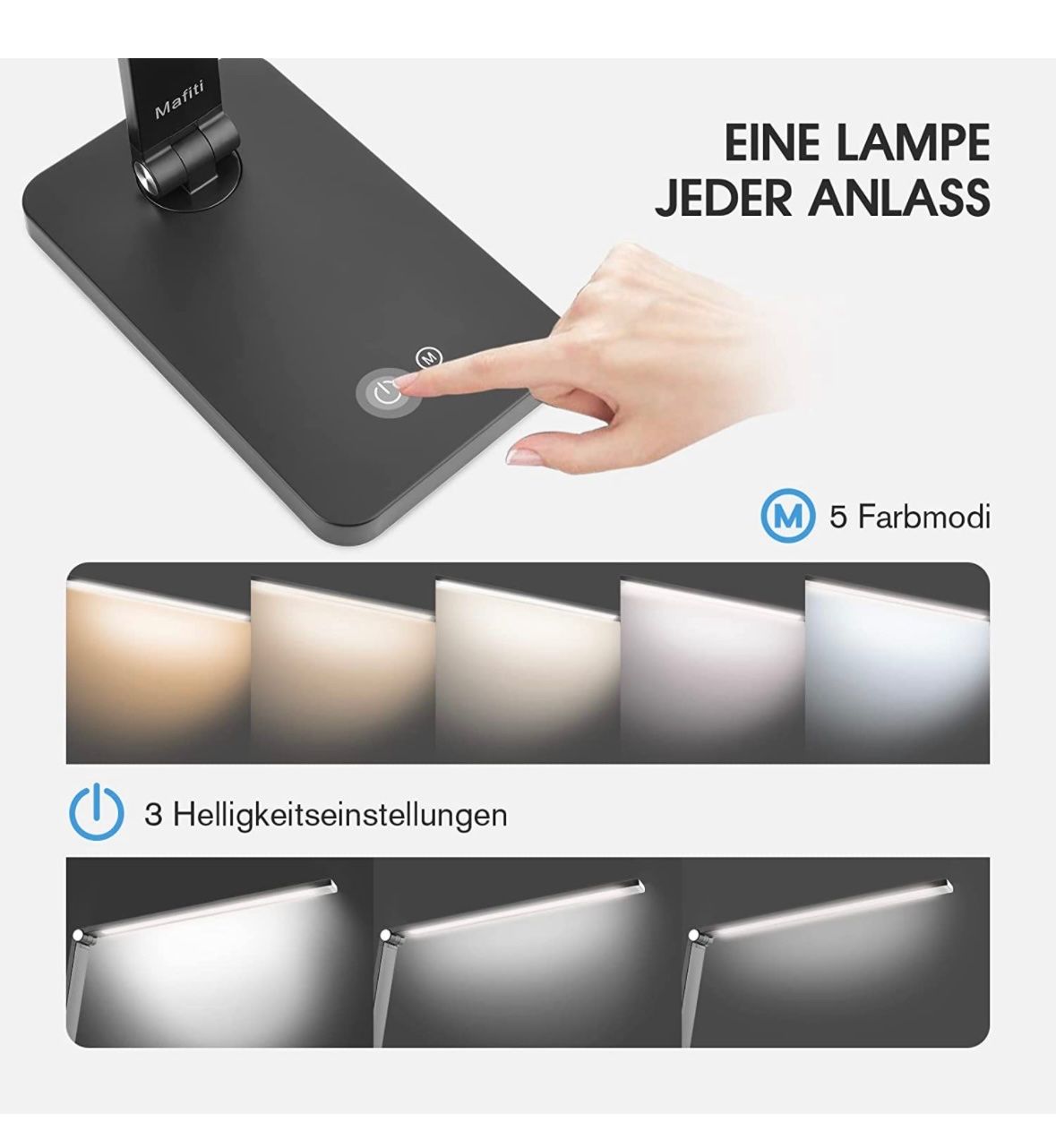 Lampen: Schreibtischlampe LED Dimmbar – Neu und originalverpackt aus Nuglar von SaleRitter 2