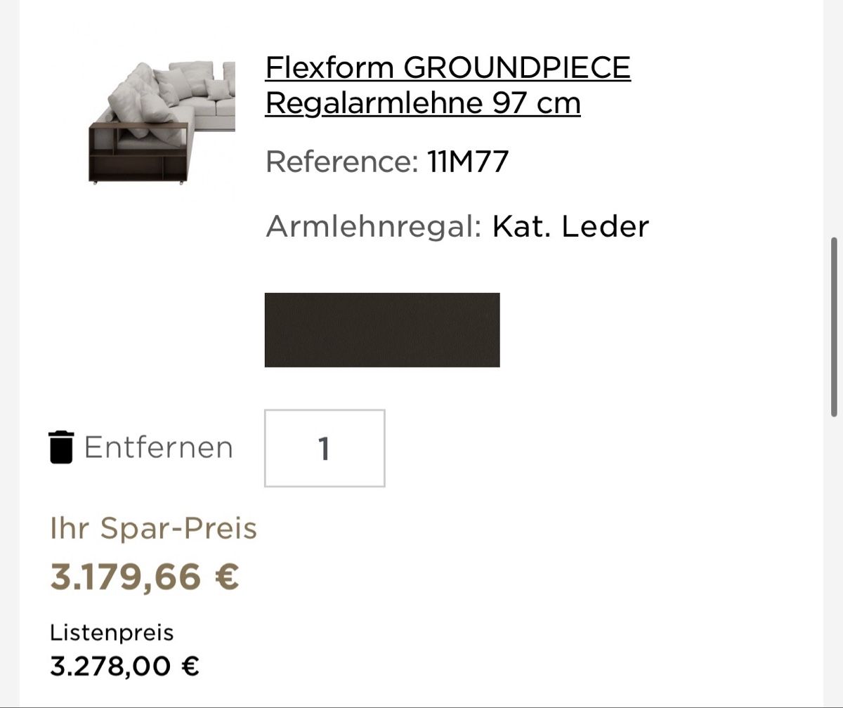 Sofas: Flexform Groundpiece Sofa – D'occasion à Luzern par Cube4 5