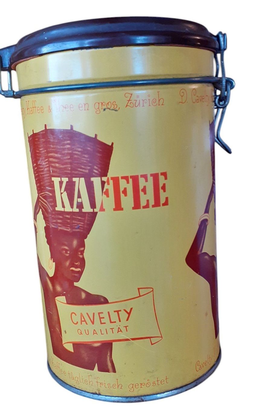 Barattoli: Blechdose antik Kaffee Cavelty Zürich – Usato da Mörschwil venduto da antiksalon 2